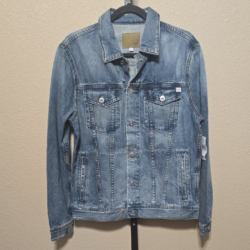 NWT Men's AG Dart Denum Jacket Classic Trucker Style Medium